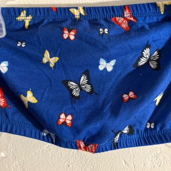 NWOT Butterfly Print Blue Tube Top size Medium - Picture 2 of 11